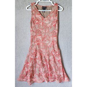 Vtg Good Times Women's Sleeveless V Neck Midi Flare Dress‎ Y2K Fairy Flowy Sz M
